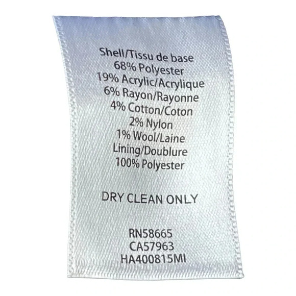 Halogen Floral Jacquard Tweed Pencil Skirt Navy & Gray Women Plus Size 18 - Picture 6 of 6